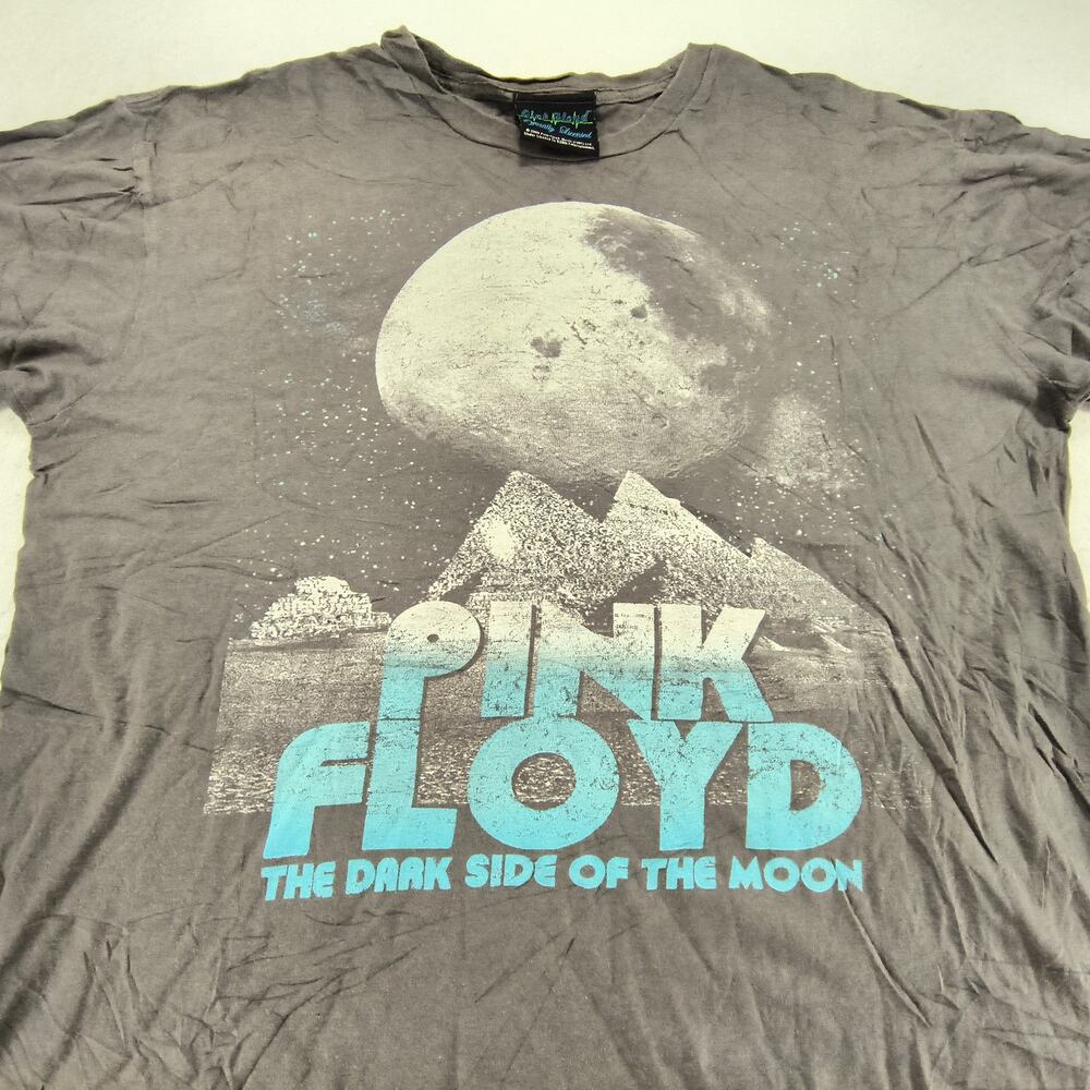 Pink Floyd The Dark Side of the Moon Band Graphic Shirt Mens Size Large L Gray